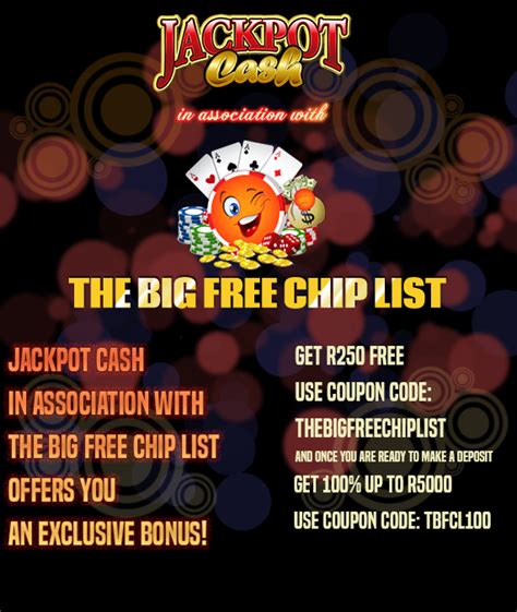 big free chip list no deposit bonus
